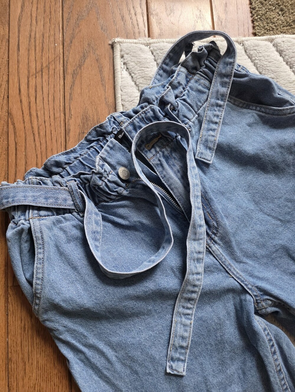 Bluenotes High-Waist Light Blue Paperbag Jeans for Women
